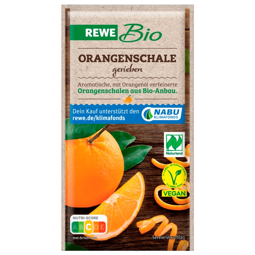 REWE Bio Orangenschale gerieben vegan 2x5g